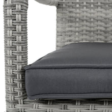 Load image into Gallery viewer, detail shot of grey rattan material, featuring two tone colour 
