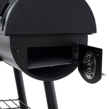 Load image into Gallery viewer, Azuma Bandit Barrel BBQ Black Steel Smoker Offset Firebox XS6603
