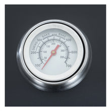 Load image into Gallery viewer, Azuma Rhino steel charcoal BBQ temperature gauge. 
