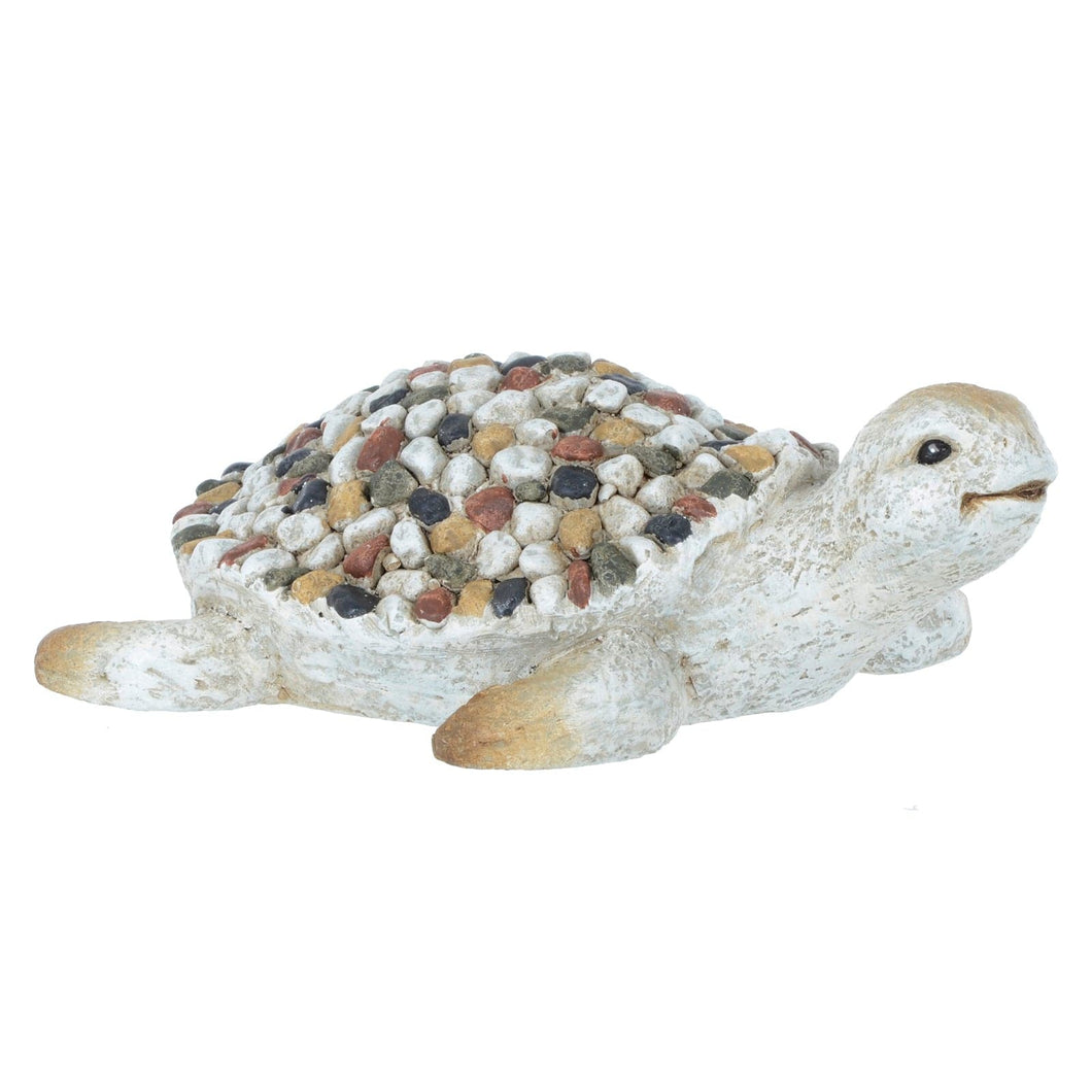 Azuma Garden Ornament Animal Shape Grey Beige Mosaic 32cm Turtle XS6910