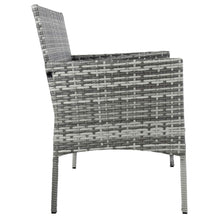 Load image into Gallery viewer, Azuma Garden Bench Grey Rattan 2 Seater Outdoor Furniture XS7349

