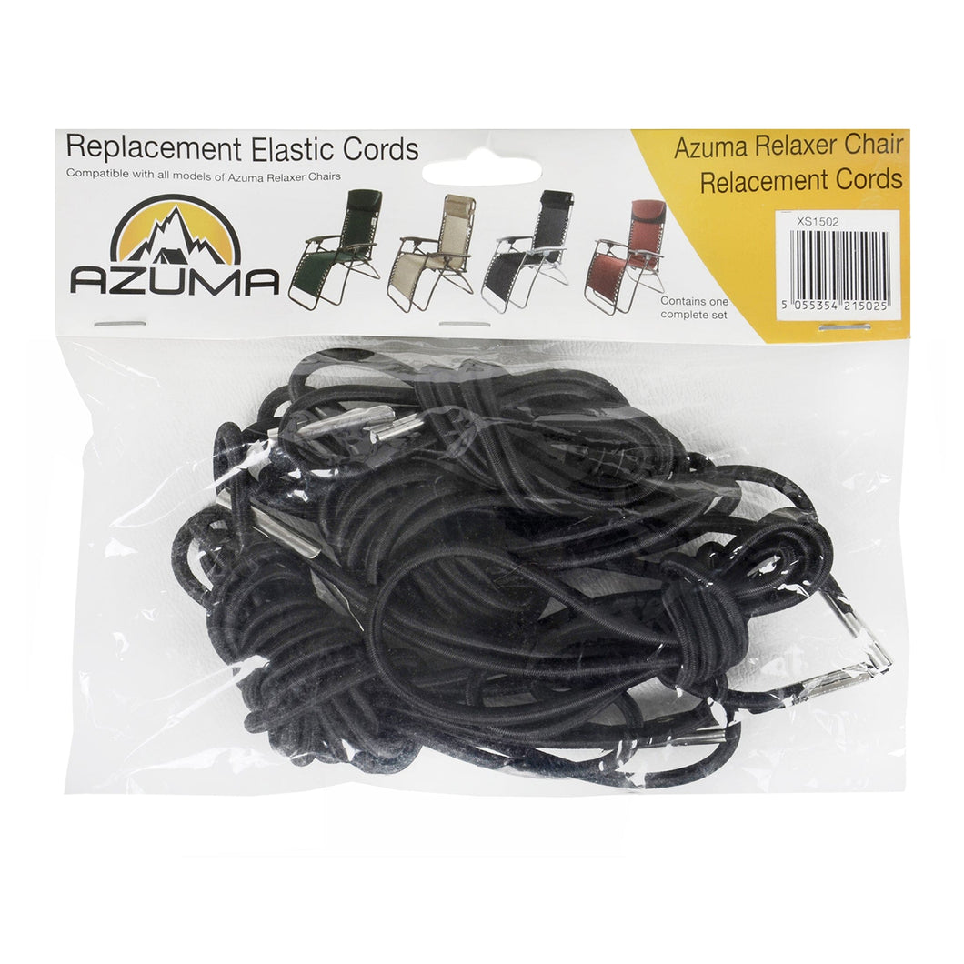 Azuma replacement black elastic cords for zero gravity chairs.