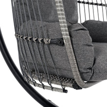 Load image into Gallery viewer, Azuma Rimini Garden Hanging Chair Swing Seat Basket Grey XS7359
