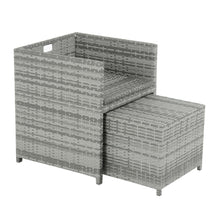 Load image into Gallery viewer, Azuma Monza 9 Piece Cube Set Grey Rattan Garden Furniture XS7058
