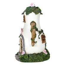 Load image into Gallery viewer, Side of the Fairy house coffee pot solar light.
