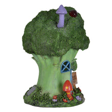 Load image into Gallery viewer, Azuma novelty broccoli hotel solar light side view. 
