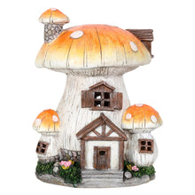 Load image into Gallery viewer, Toadstool house solar light.
