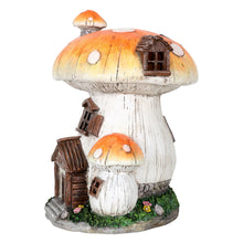 Load image into Gallery viewer, Side of the Toadstool house solar light.
