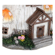 Load image into Gallery viewer, Front door on the Toadstool house solar light.
