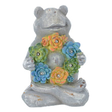 Load image into Gallery viewer, Azuma Solar Garden Ornament 6 White LED Lights Frog Gnome Frog XS6898
