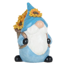 Load image into Gallery viewer, Azuma Garden Gnome Standing Ornament Resin Outdoor Decoration Blue Hat XS6993
