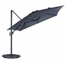 Load image into Gallery viewer, Azuma grey Roma XL overhanging garden parasol with tilt.
