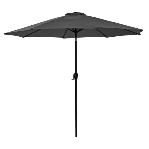 Azuma 3m round tilting parasol in grey.