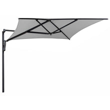 Load image into Gallery viewer, Azuma 2m Square Wall Mounted Parasol Garden Patio Sun Shade Silver XS6957

