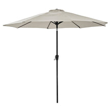 Load image into Gallery viewer, Azuma 3m Round Tilting Garden Parasol With Crank Handle Silver XS6924
