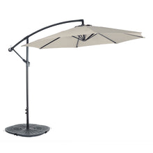 Load image into Gallery viewer, Azuma Banana 3m Overhanging Garden Parasol With Crank Handle Silver XS6926
