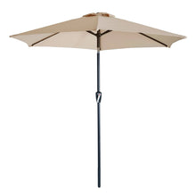 Load image into Gallery viewer, Azuma 2.5m Round Tilting Garden Parasol With Crank Handle Taupe XS6046
