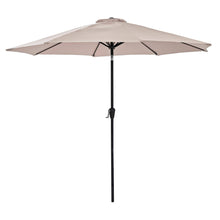 Load image into Gallery viewer, Azuma 3m round tilting parasol in taupe.
