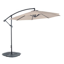 Load image into Gallery viewer, Azuma 3m Banana overhanging parasol in taupe.
