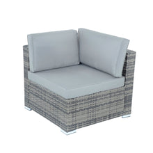 Load image into Gallery viewer, Corner seat from the Azuma Monaco rattan furniture set.
