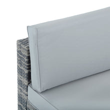 Load image into Gallery viewer, Grey cushions on the Azuma Monaco rattan furniture set.
