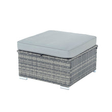 Load image into Gallery viewer, Storage footstool from the Azuma Monaco rattan furniture set.
