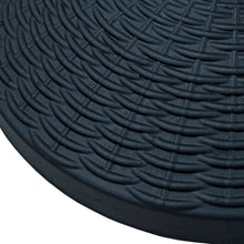 Load image into Gallery viewer, Close up of the Azuma 12kg black poly resin parasol base.
