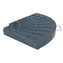 Load image into Gallery viewer, Azuma 20kg quarter round parasol base slab with handle.
