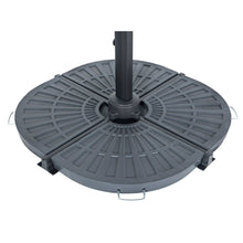 Load image into Gallery viewer, Four Azuma 20kg quarter round parasol base slabs.
