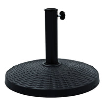 Load image into Gallery viewer, Azuma 12kg black poly resin parasol base.
