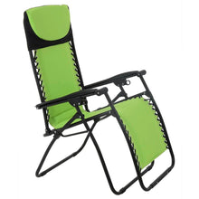 Load image into Gallery viewer, Azuma Padded Zero Gravity Garden Relaxer Chair - Lime XS1437
