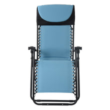 Load image into Gallery viewer, Front view of the Azuma textilene garden relaxer chair in turquoise.
