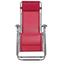 Load image into Gallery viewer, Azuma Textilene Zero Gravity Relaxer Chair - Persian Red XS6965
