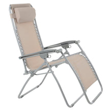 Load image into Gallery viewer, Azuma Textilene Zero Gravity Relaxer Chair - Simply Taupe XS6962
