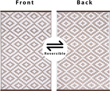 Load image into Gallery viewer, reversible design, same pattern on front and back of rug
